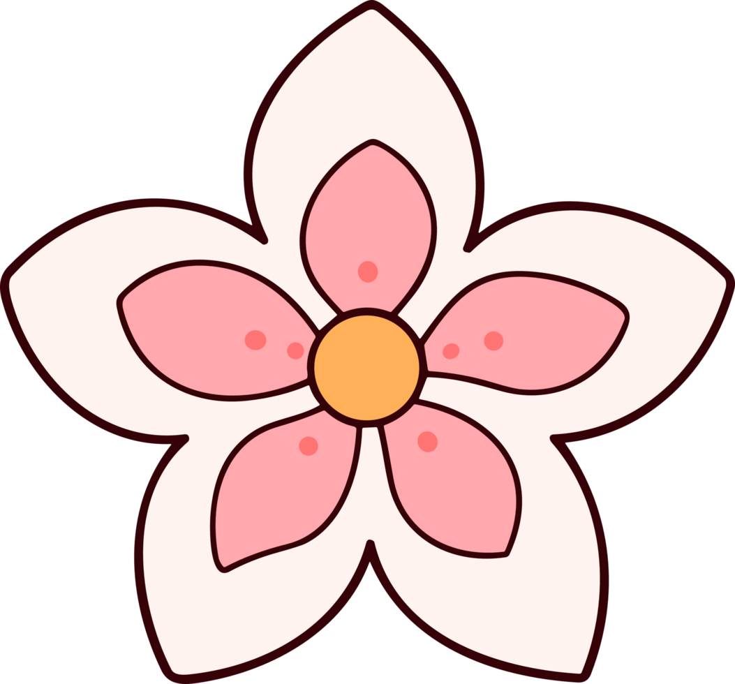 a set of a bunch of different colored flowers on a white background, kawaii chibi, carton,hand drawn png