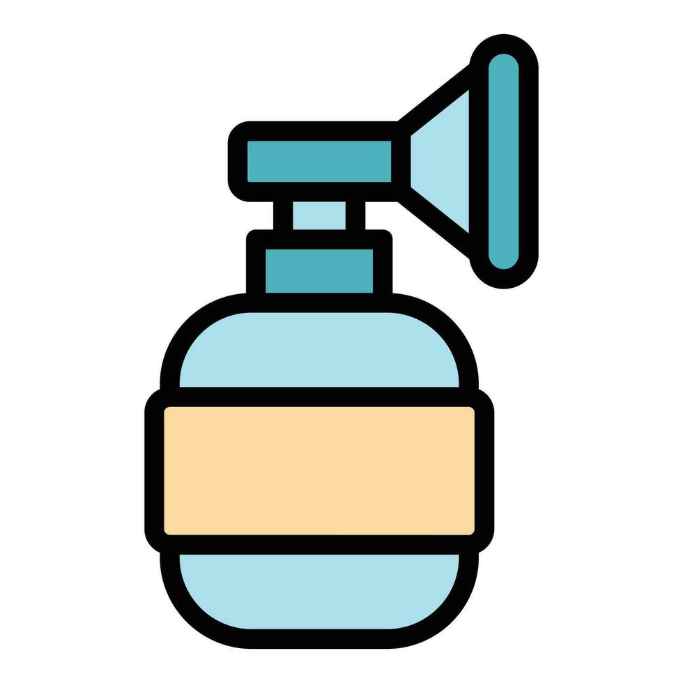 Portable oxygen mask icon vector flat