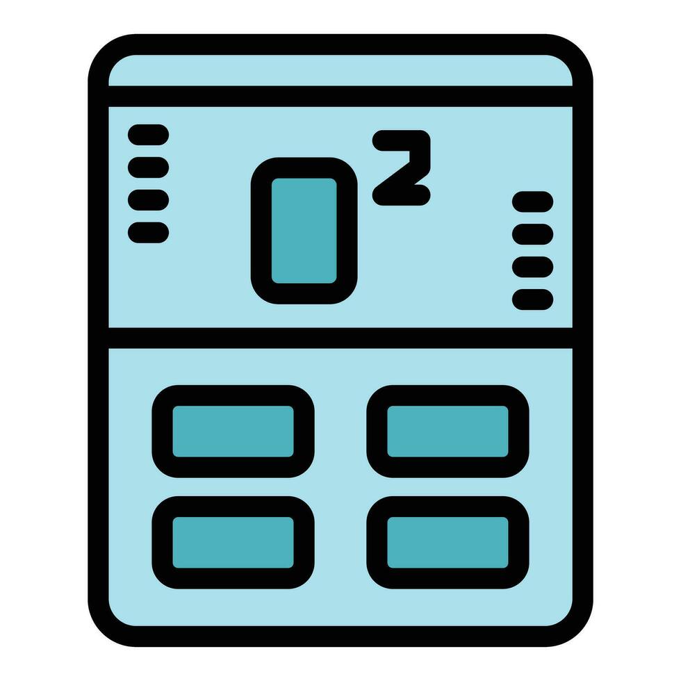 Oximeter icon vector flat