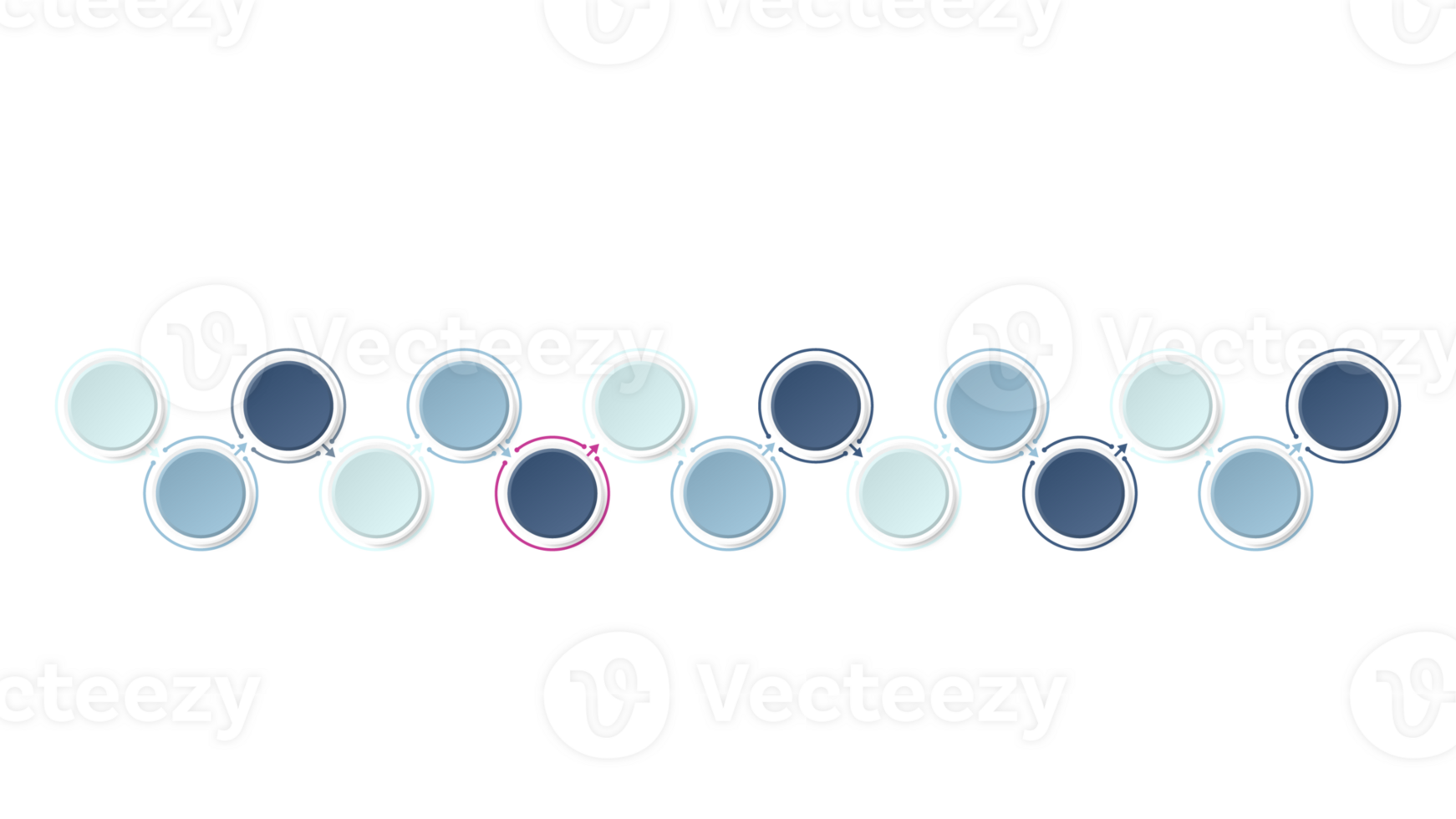 Infografik Prozess Design 15 Optionen oder Schritte. png