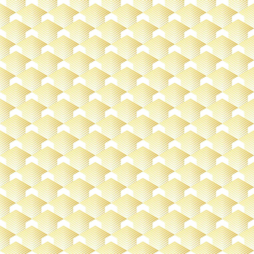 Golden background, geometric seamless luxury pattern made of lines as main elements. vector
