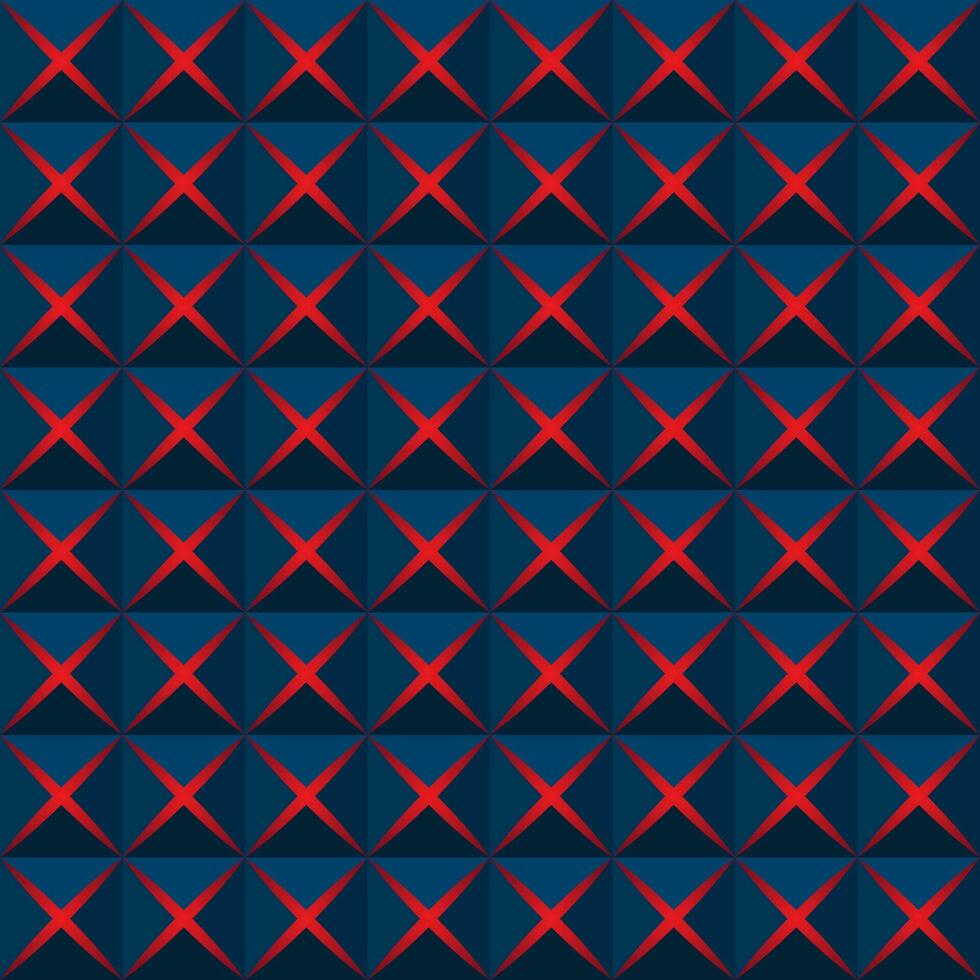 Seamless background with three-dimensional squares and crosses as elements. vector