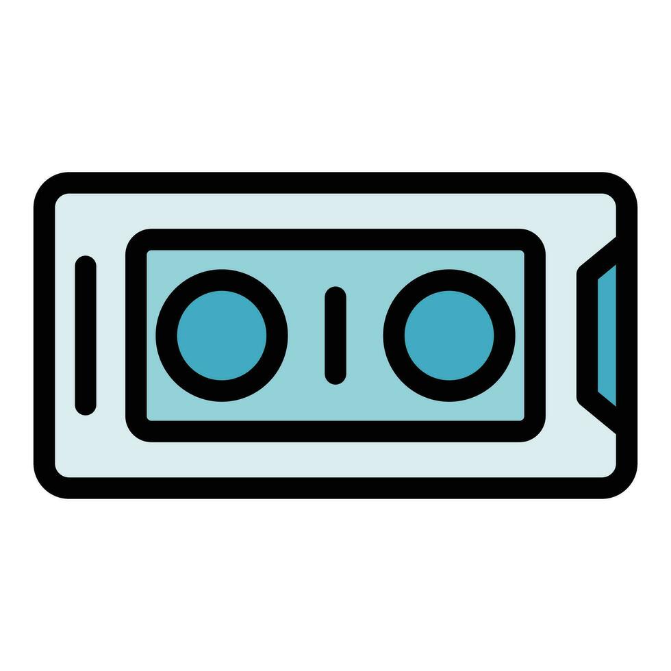 Vr glasses icon vector flat