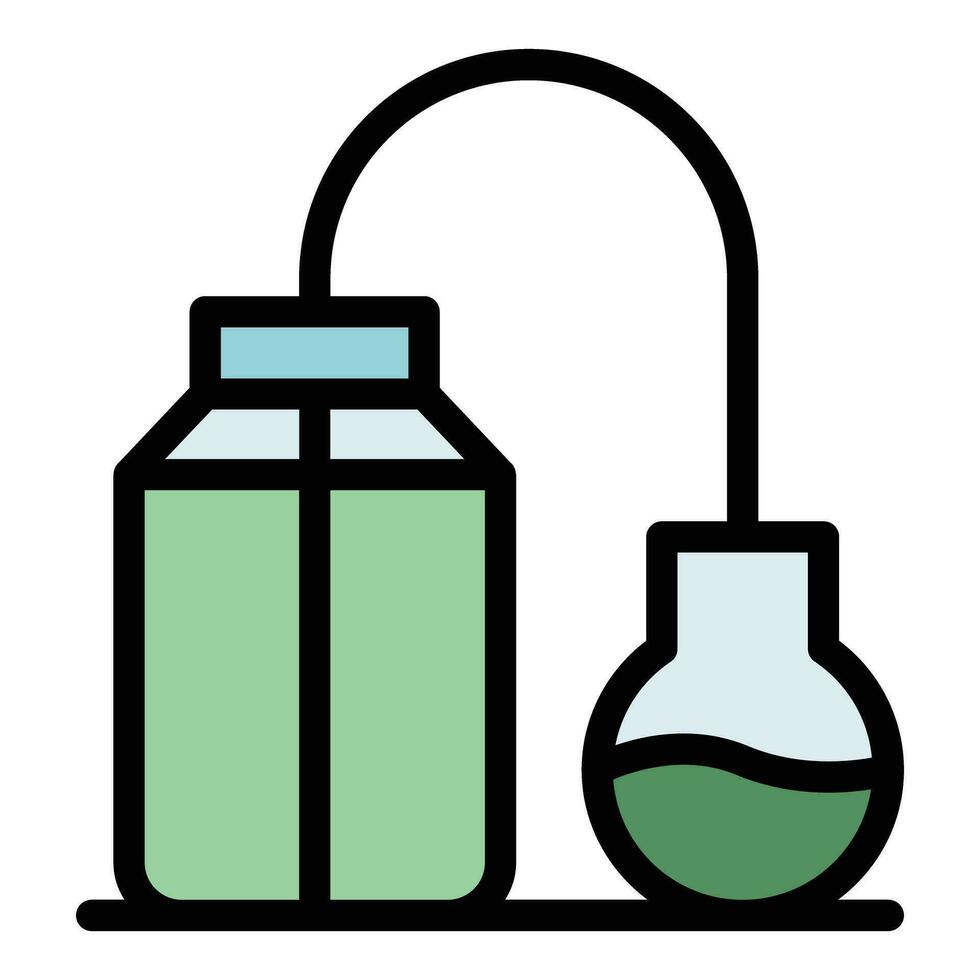 Lab experiment icon vector flat