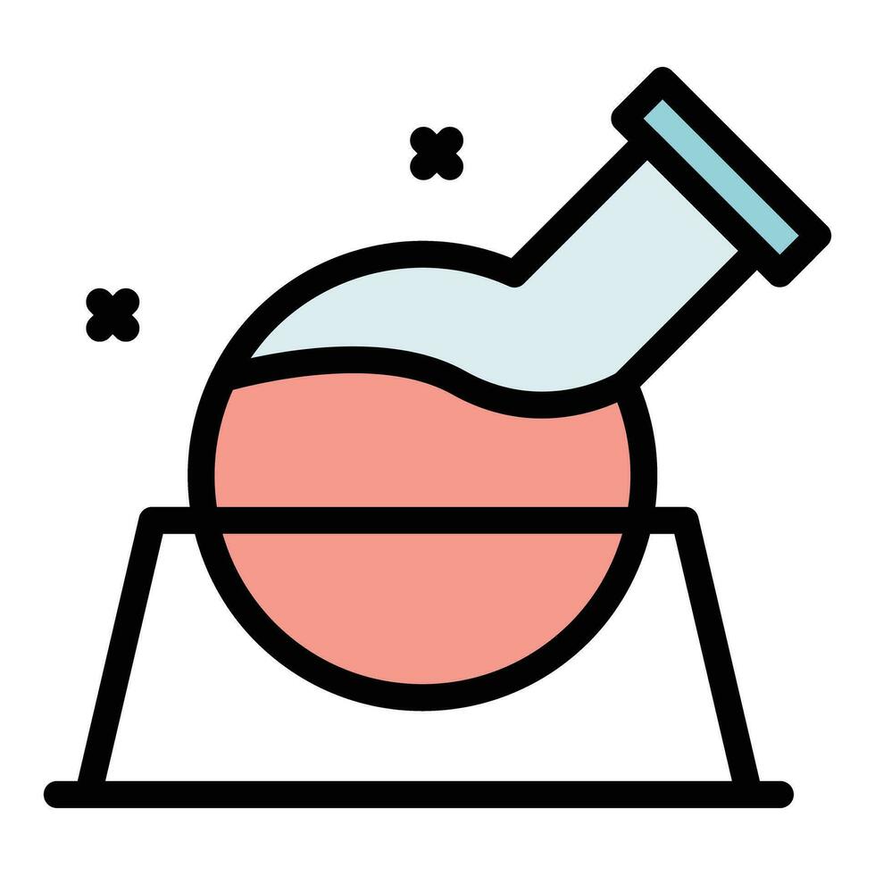 Chemistry test icon vector flat