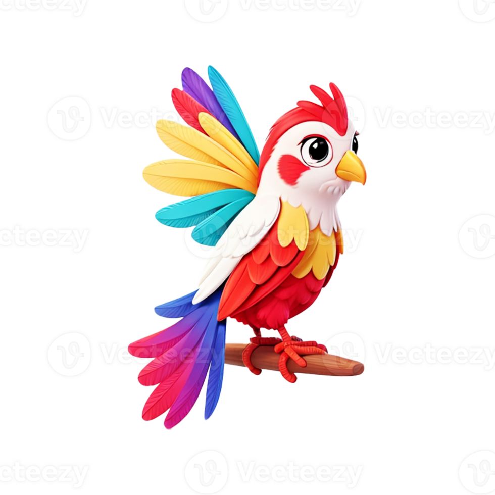 Colorful humming bird Transparent. png