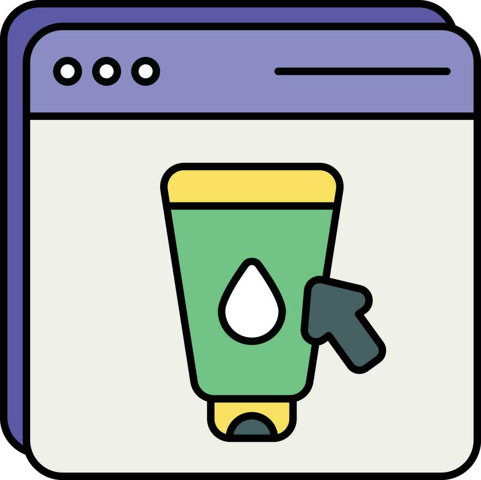 Online Product color outline icon design style vector