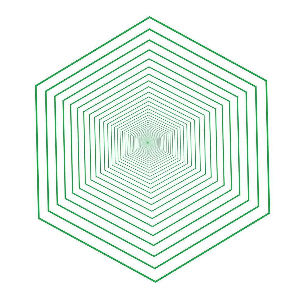 Dynamic Spiral Polygon Geometric Elegance in Motion vector