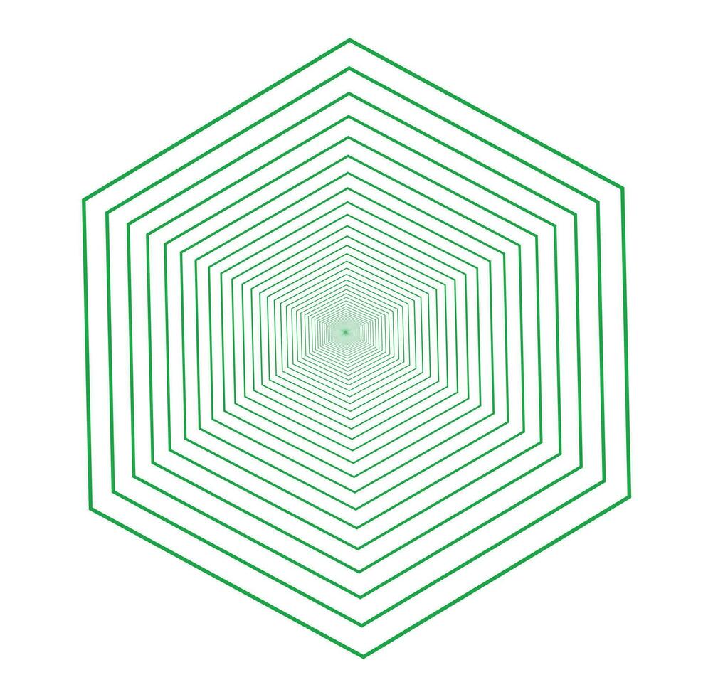 Dynamic Spiral Polygon Geometric Elegance in Motion vector