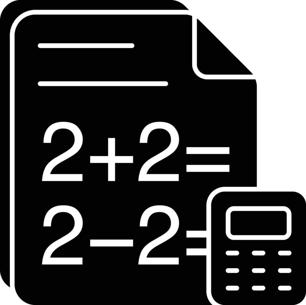 Math Calculation line icons design style vector