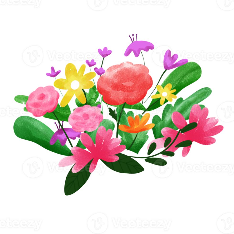 a bunch of flowers 27142758 PNG
