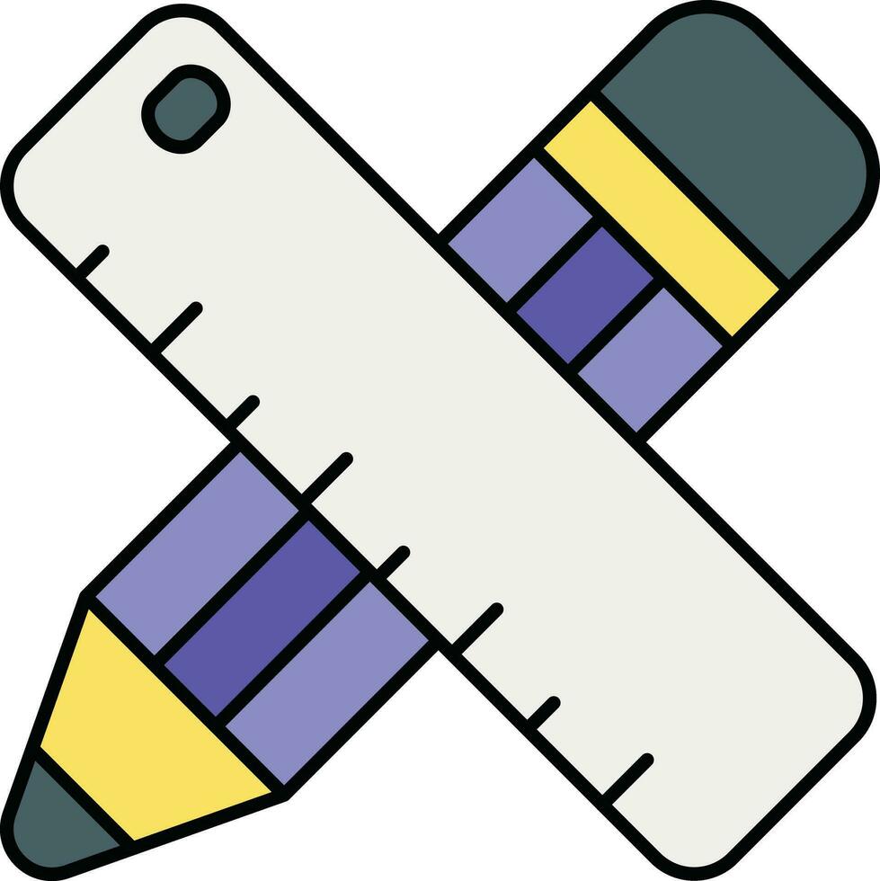 oficina utensilios color contorno íconos diseño estilo vector