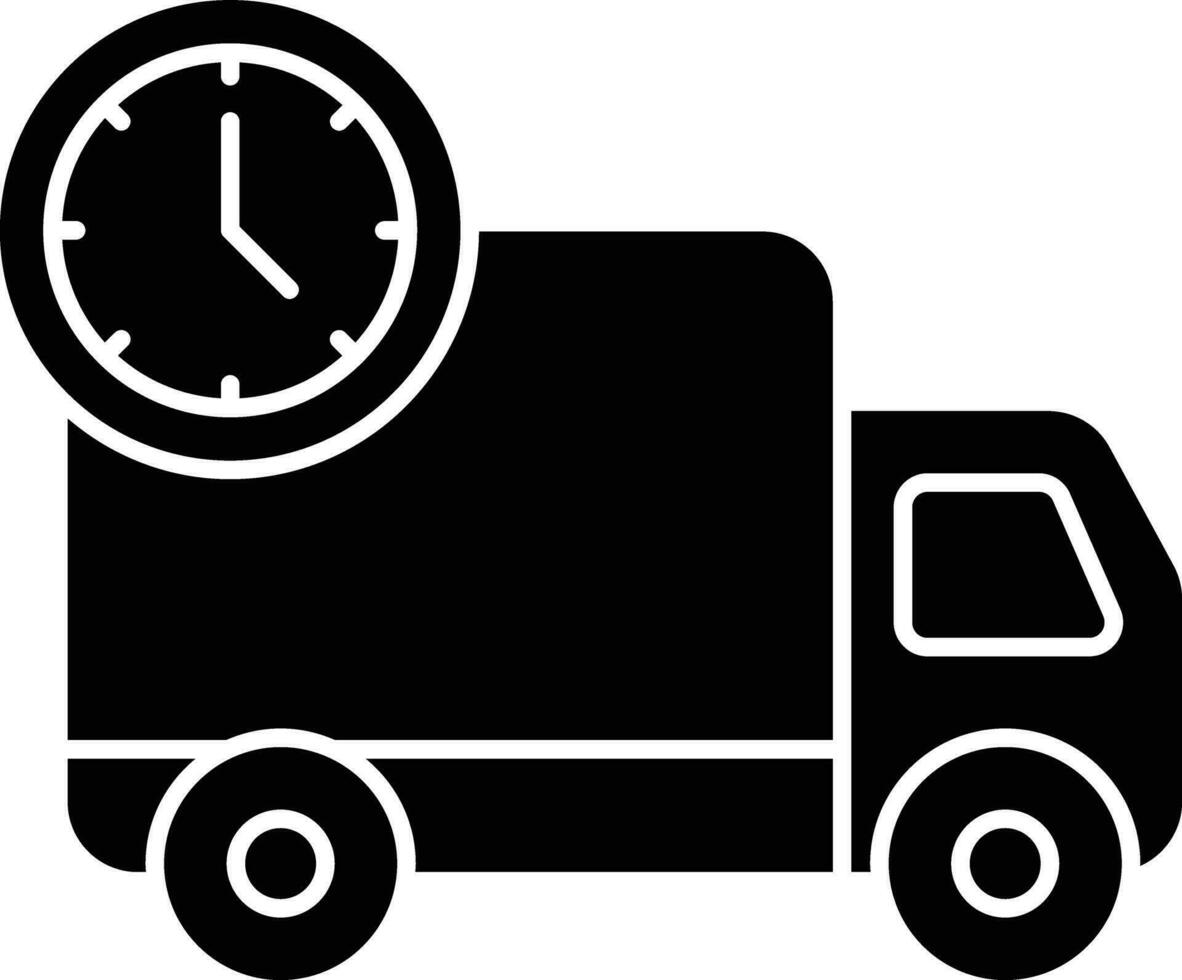 Delivery Time  glyph icon design style vector