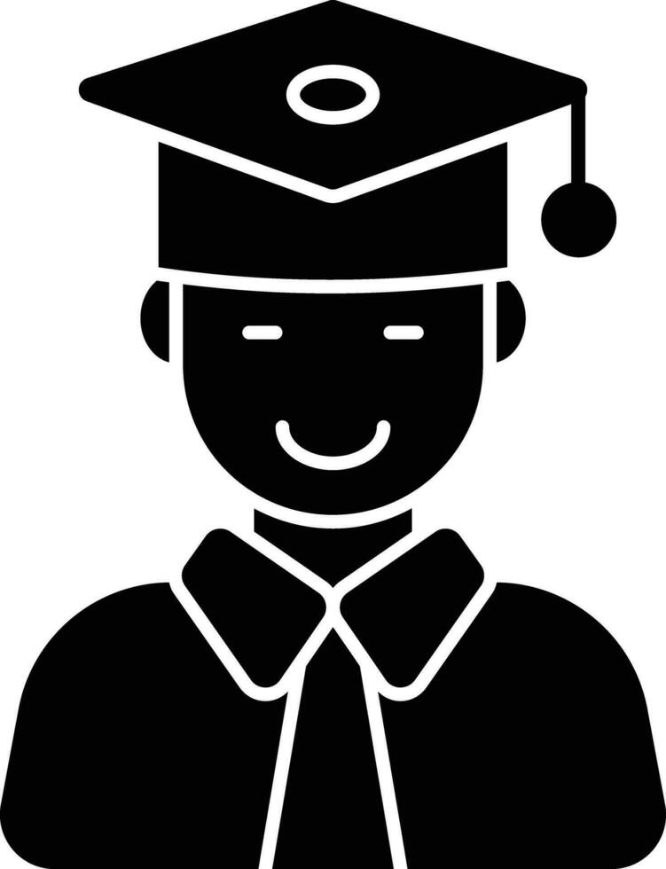 graduate student glyph icons design style vector