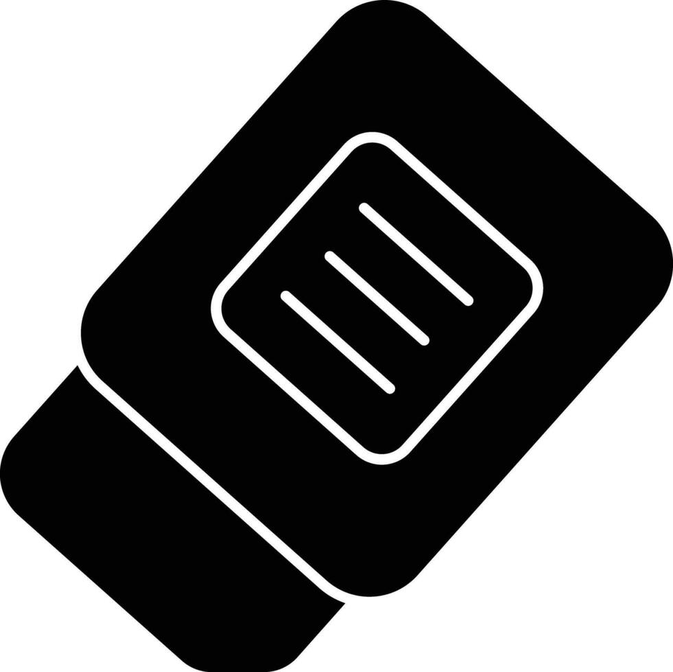 eraser glyph icons design style vector
