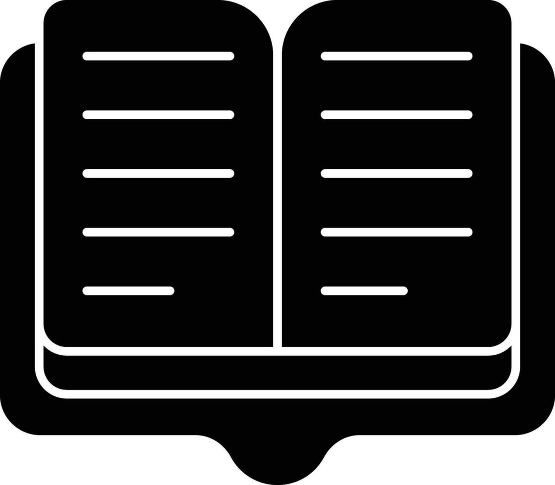 open book glyph icons design style vector