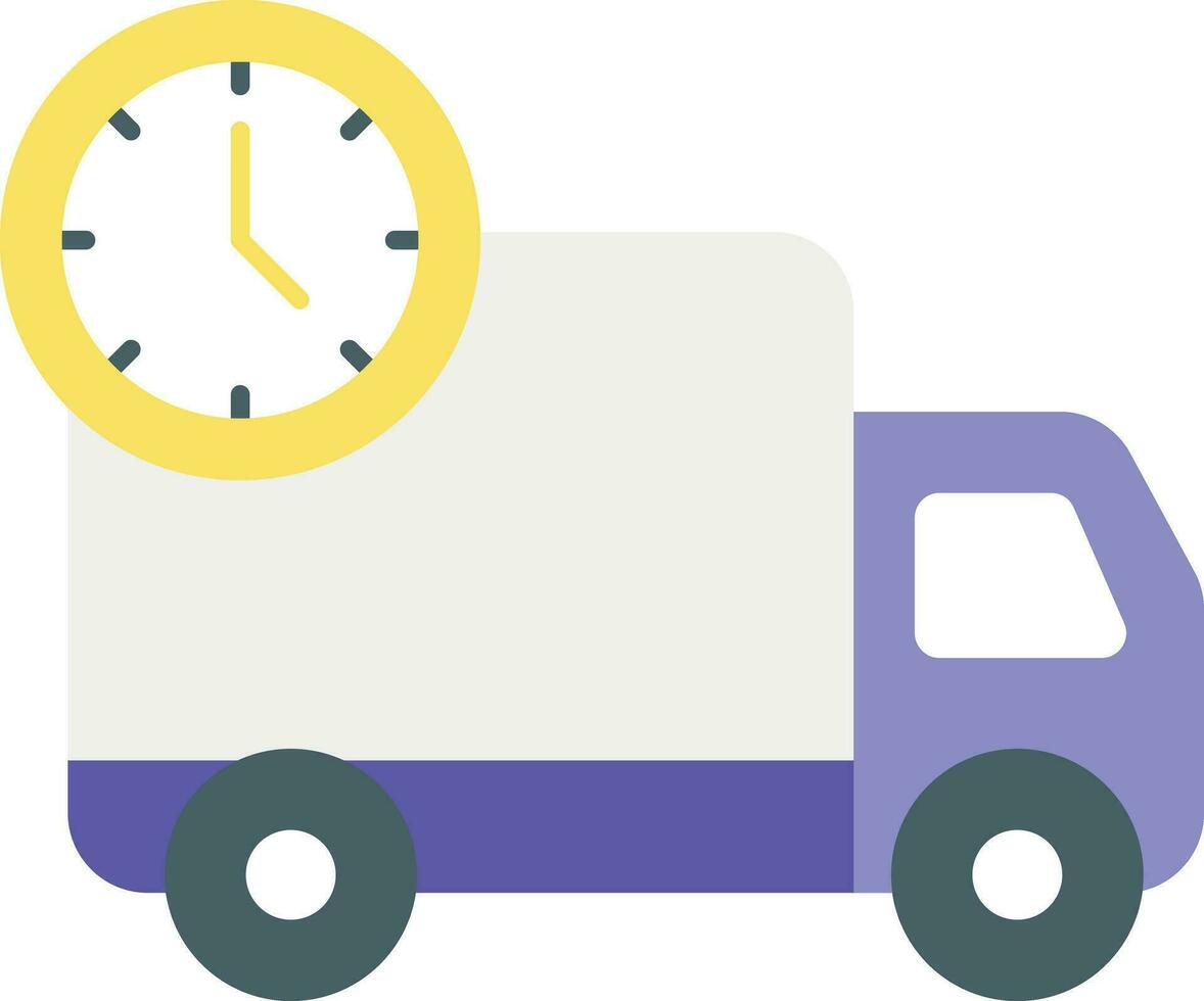 Delivery Time  flat icon design style vector