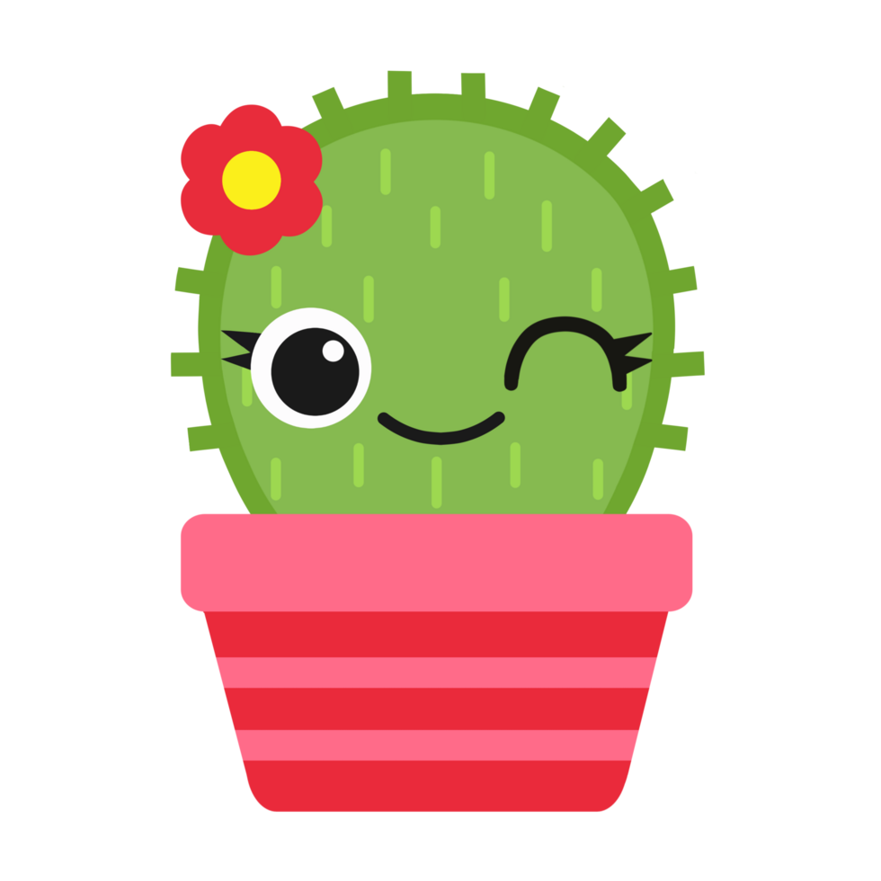 Cute Cactus Clipart png