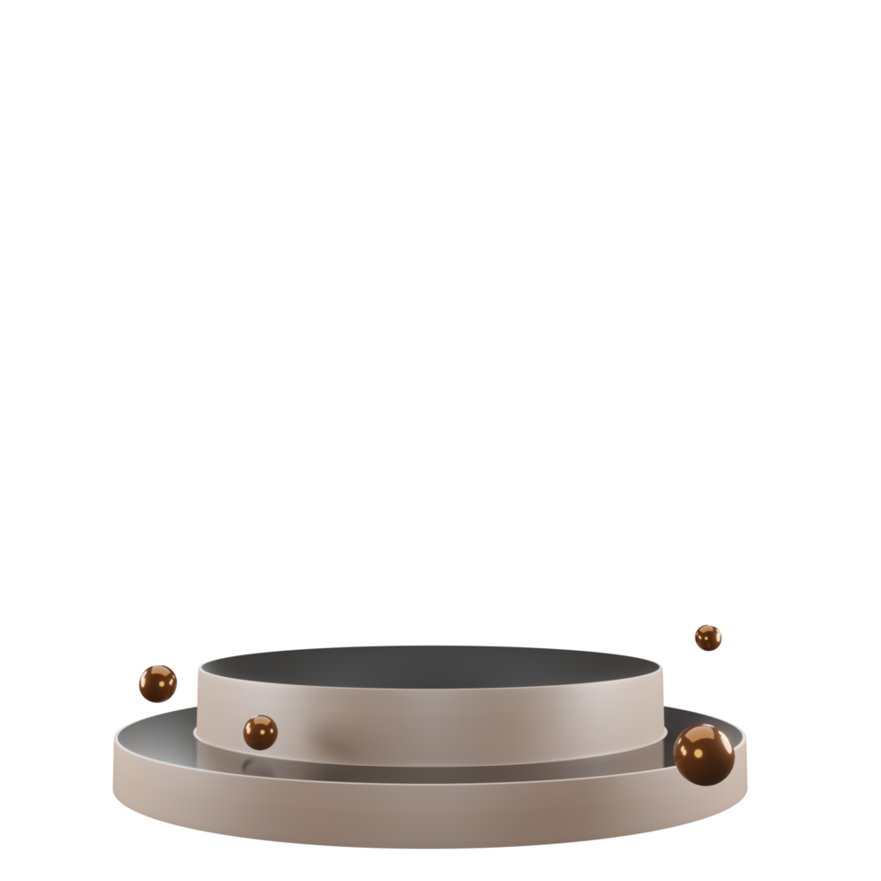 3D Round Podium for Product Display png