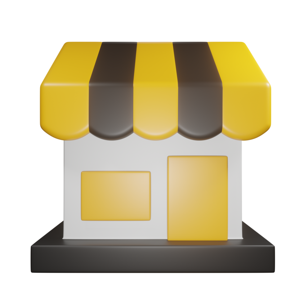 3D Shop Illustration png