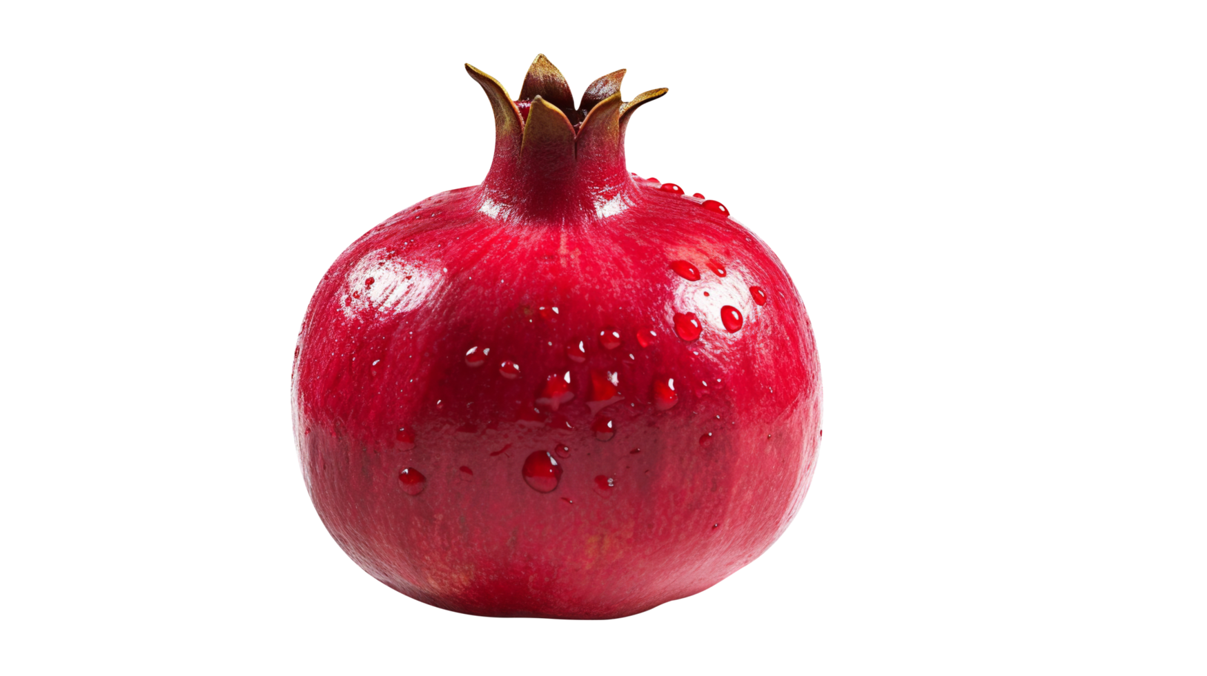 Fresh red pomegranate isolated on transparent background png