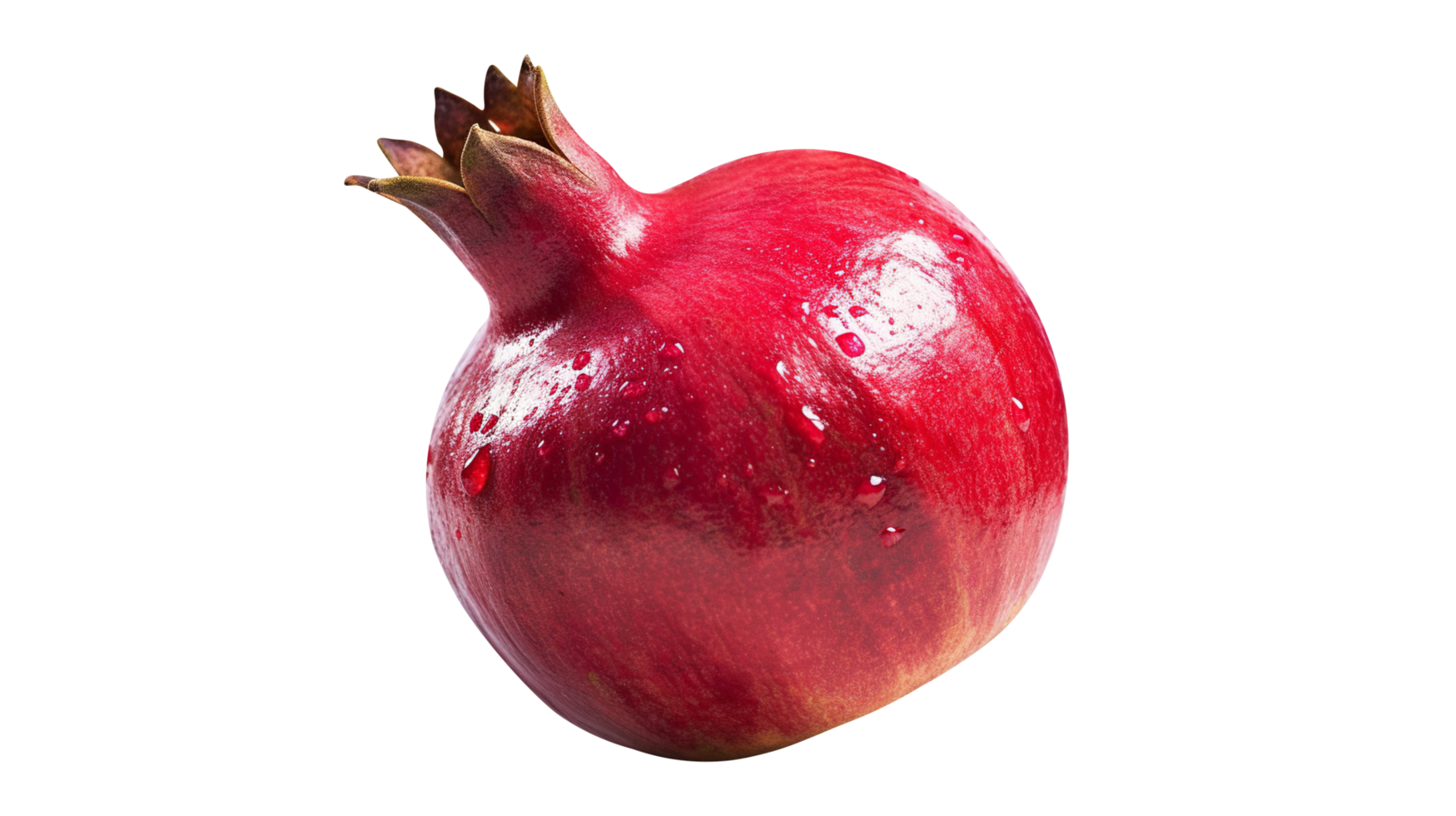 Fresh red pomegranate isolated on transparent background png