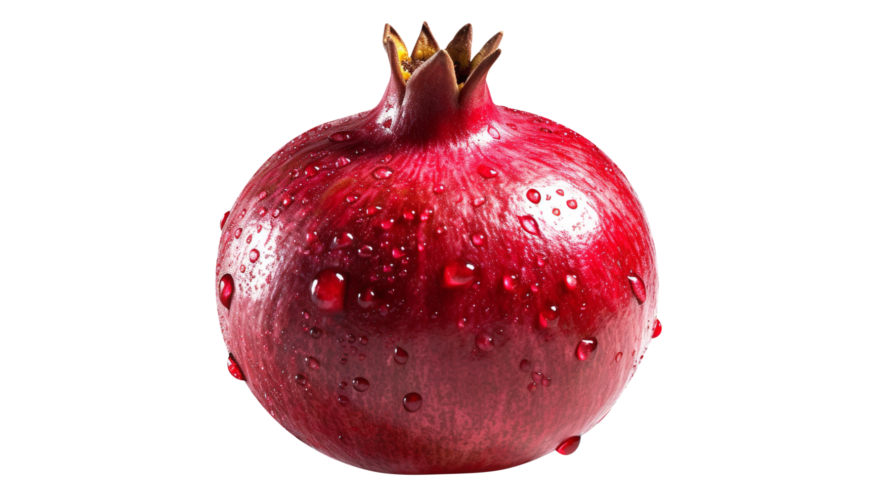 Fresh red pomegranate isolated on transparent background png