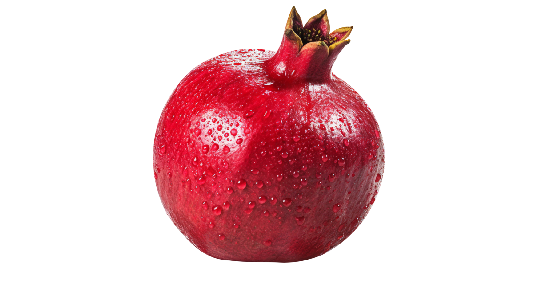 Fresh red pomegranate isolated on transparent background png