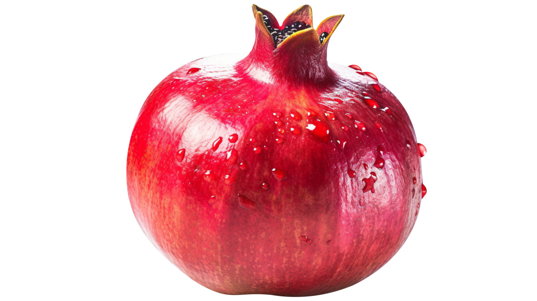 Fresh red pomegranate isolated on transparent background png