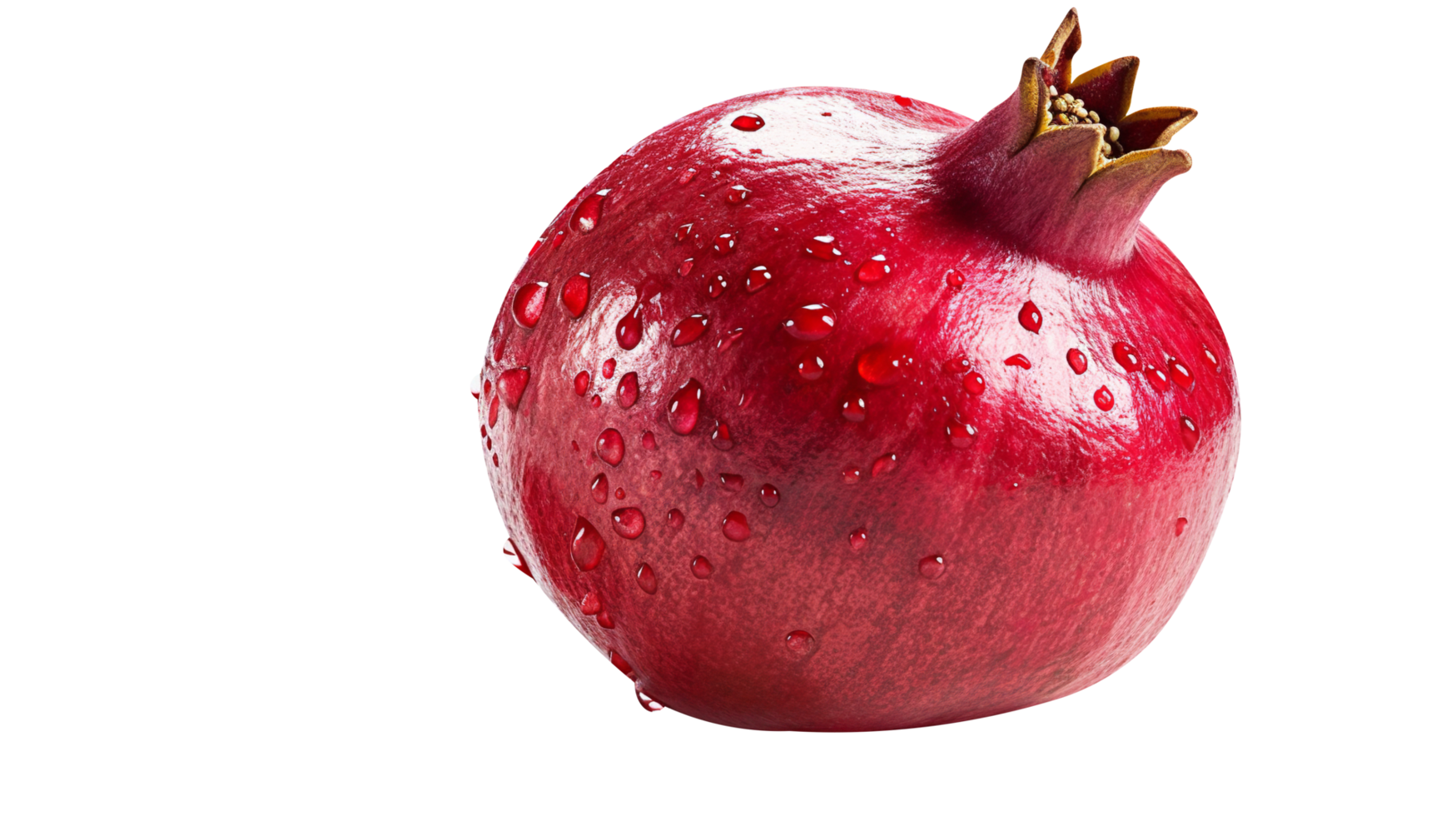 Fresh red pomegranate isolated on transparent background png