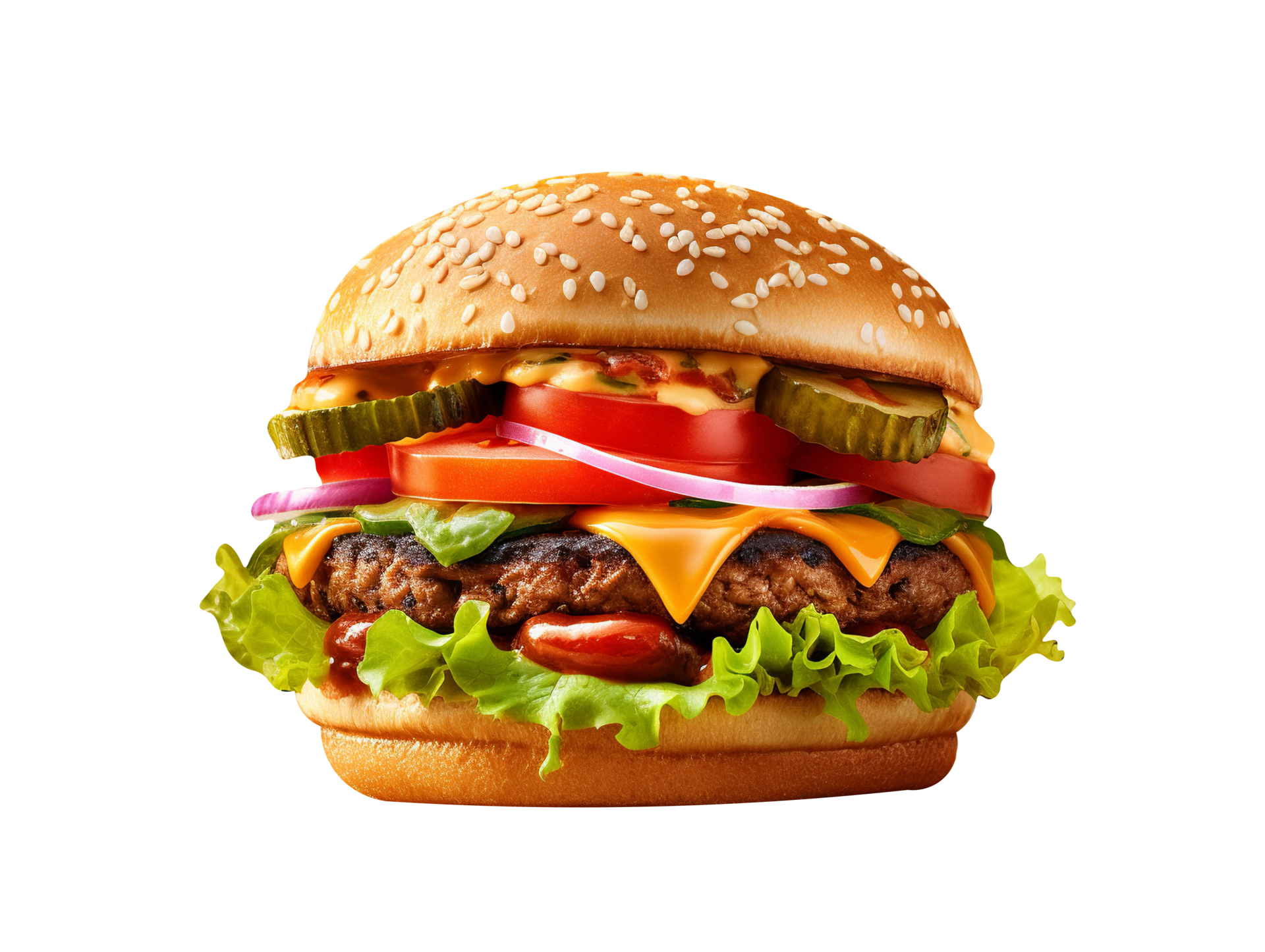 fresh tasty burger isolated on white background 27143595 PNG