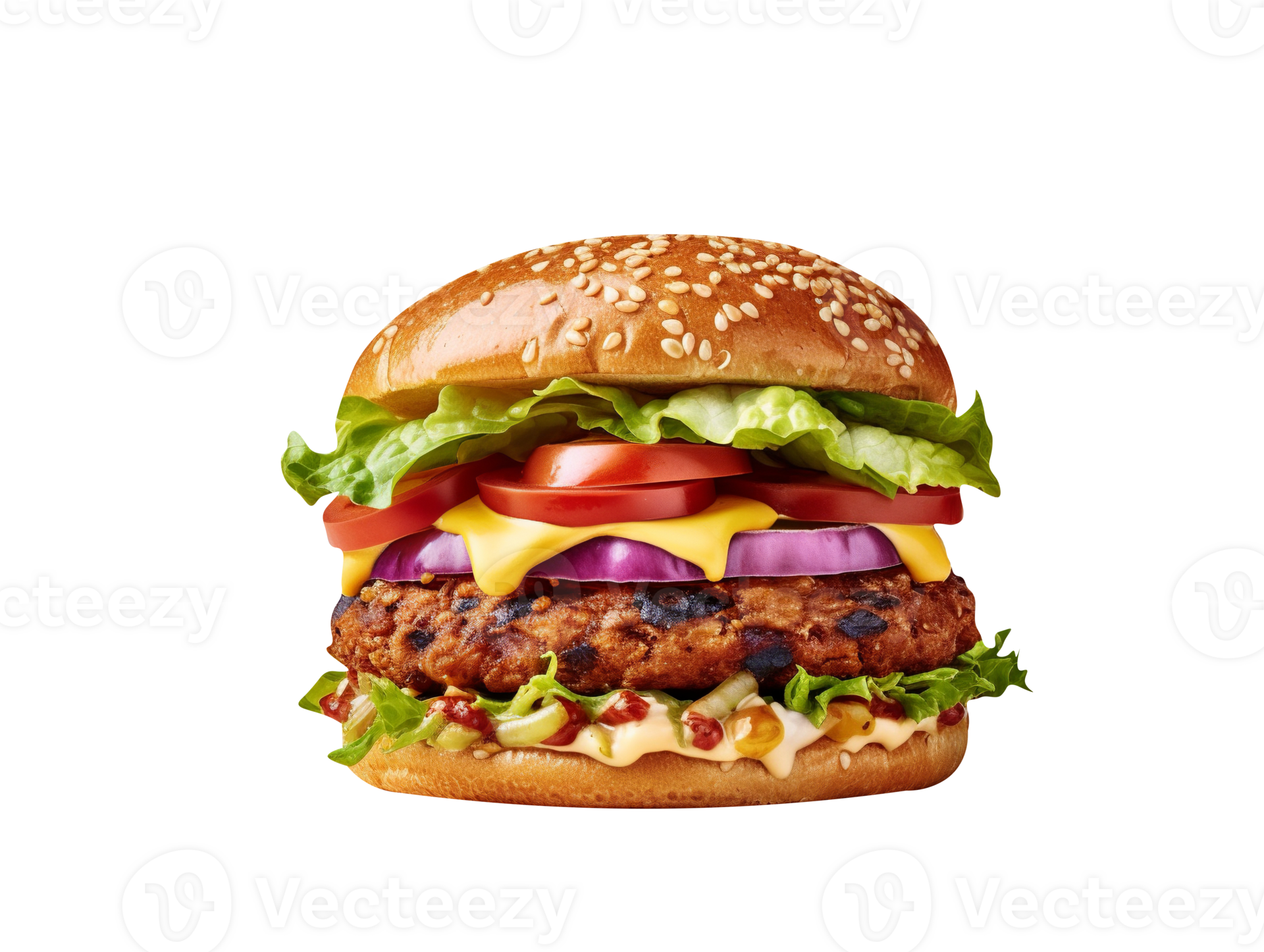 fresh tasty veggie burger isolated on white background 27143608 PNG