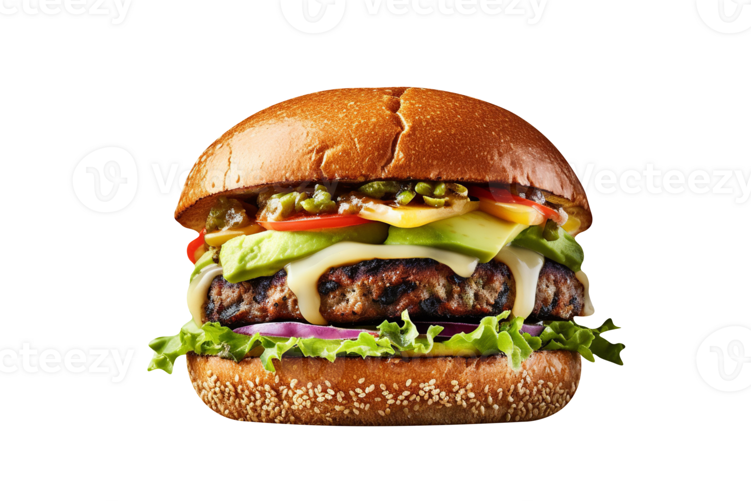 fresh tasty veggie burger isolated on white background 27143612 PNG