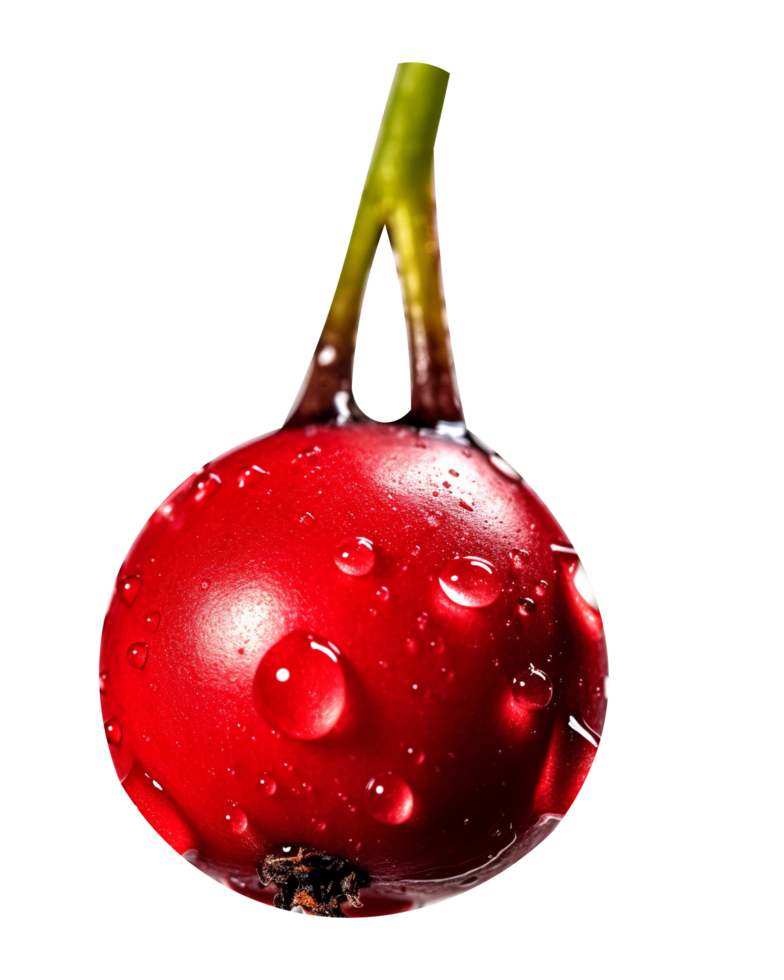 Fresh cranberry isolated on transparent background png