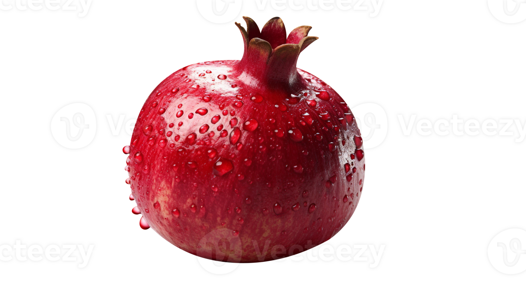 Fresh pomegranate isolated on transparent background png