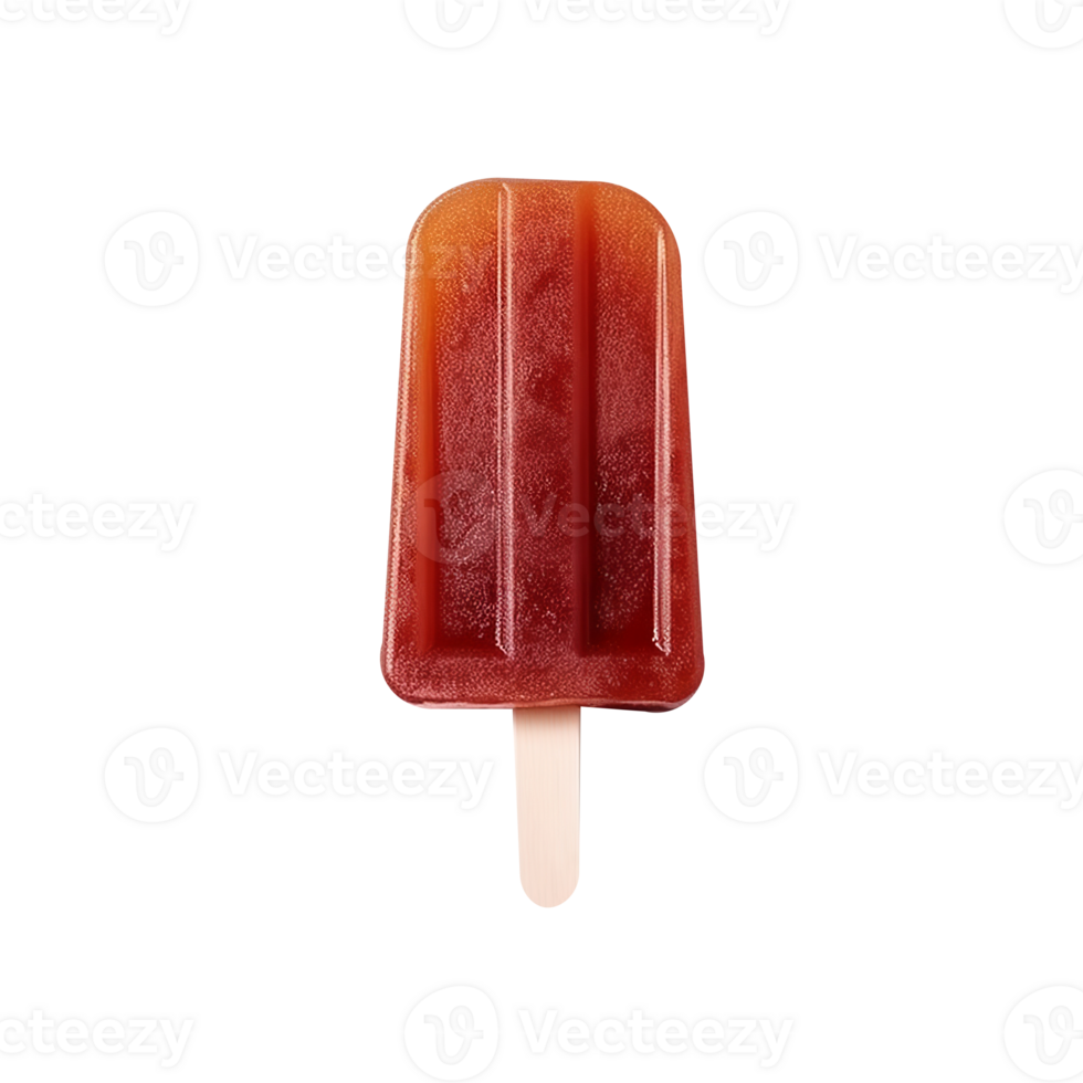 Frozen cola popsicle isolated on transparent background png