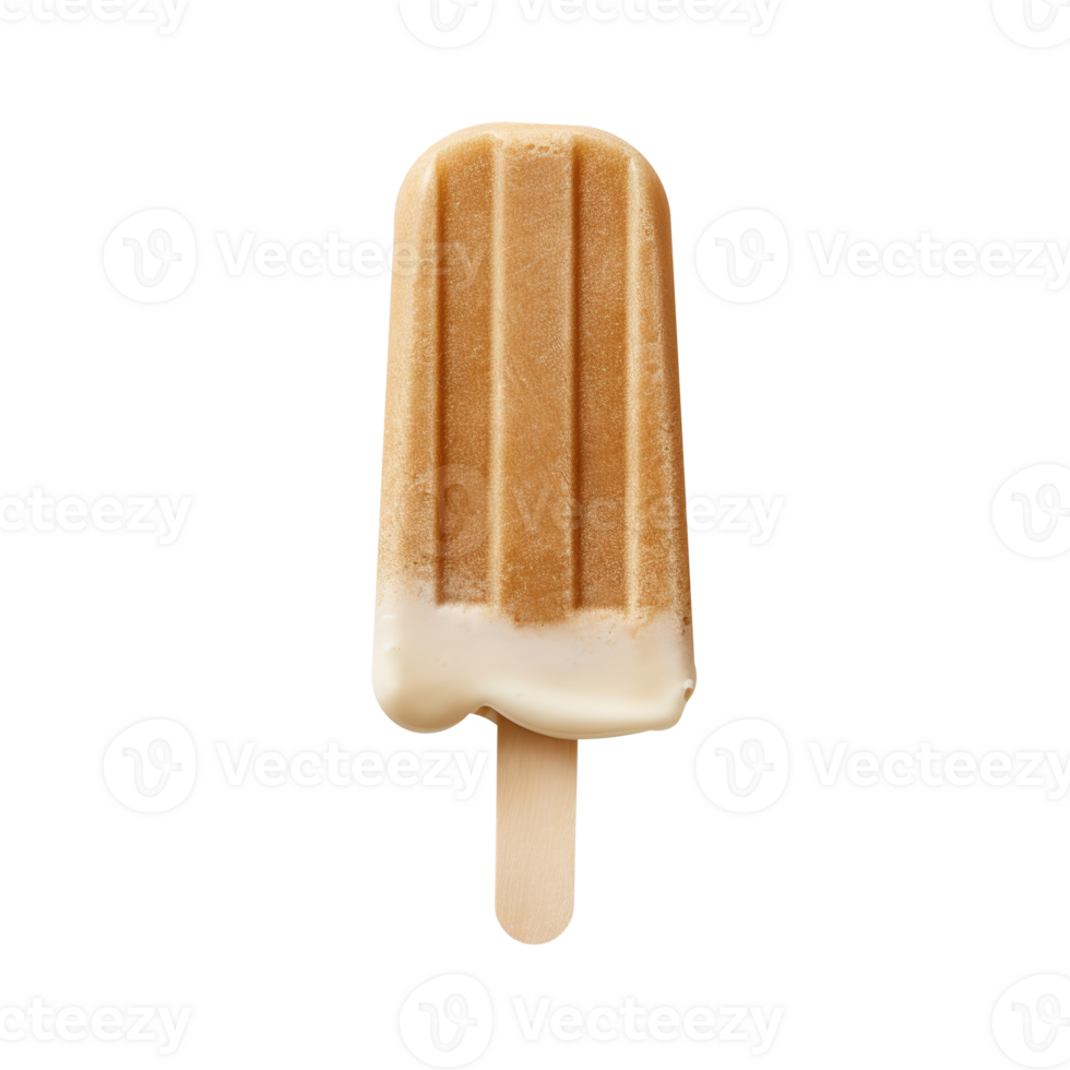 Frozen root beer popsicle isolated on transparent background png