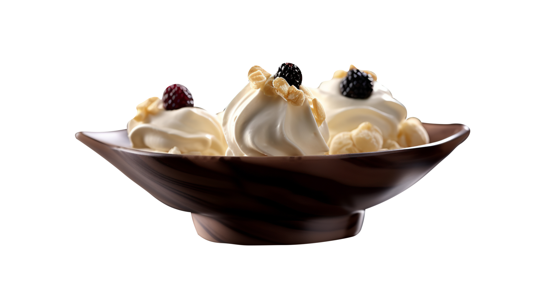 Yummy vanilla ice cream isolated on transparent background png
