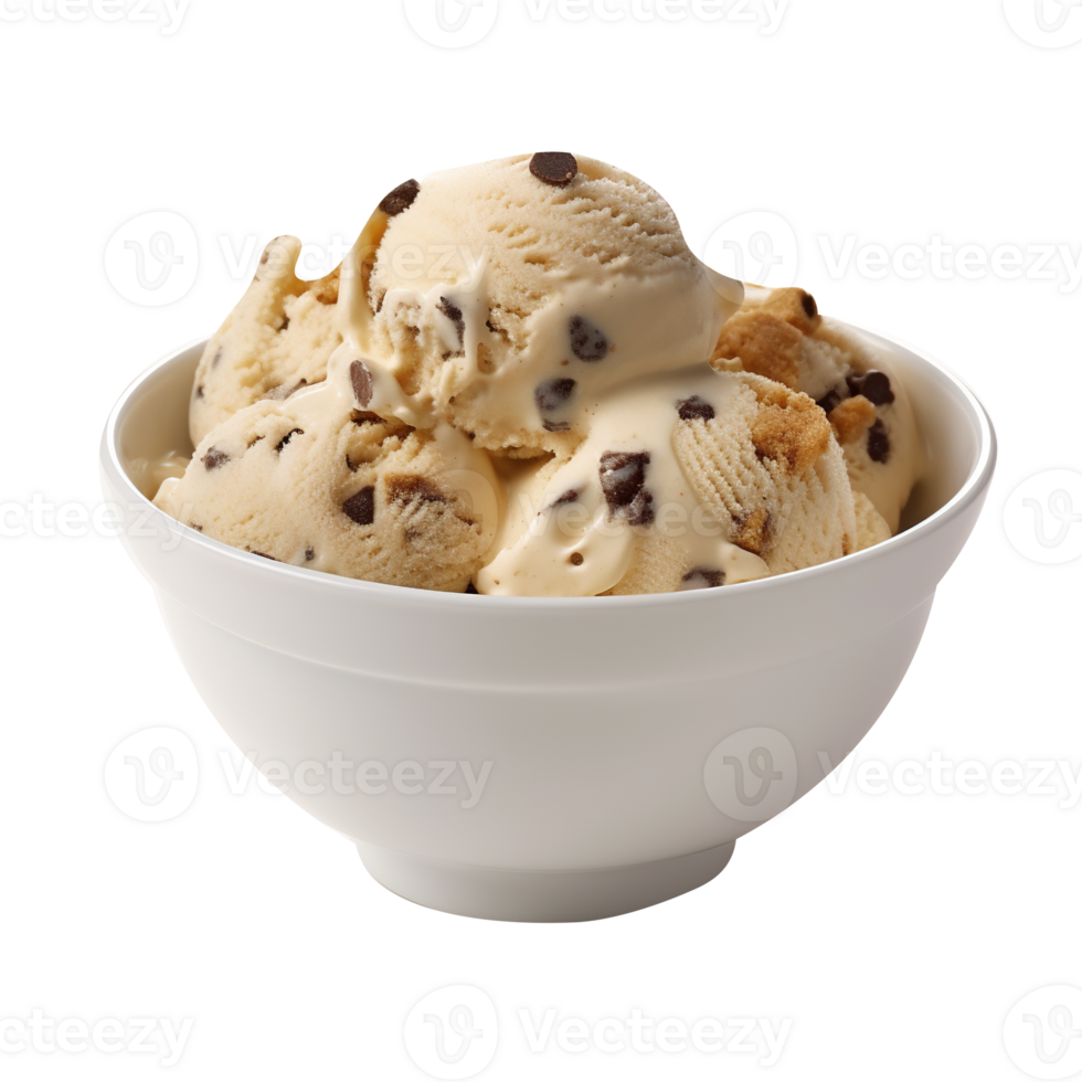 Tasty cookies ice cream isolated on transparent background png