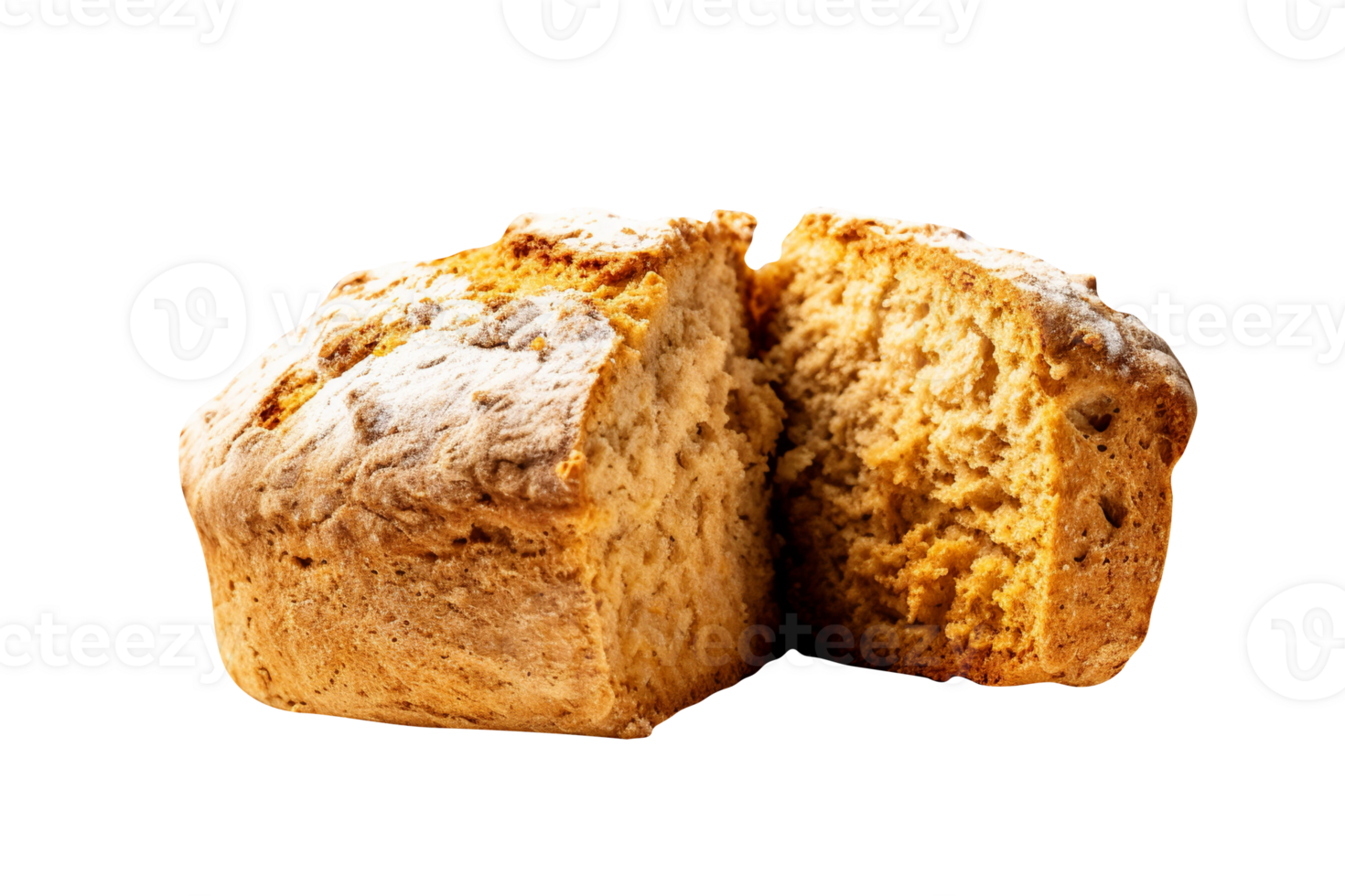 loaf of traditional bread on transparent background png