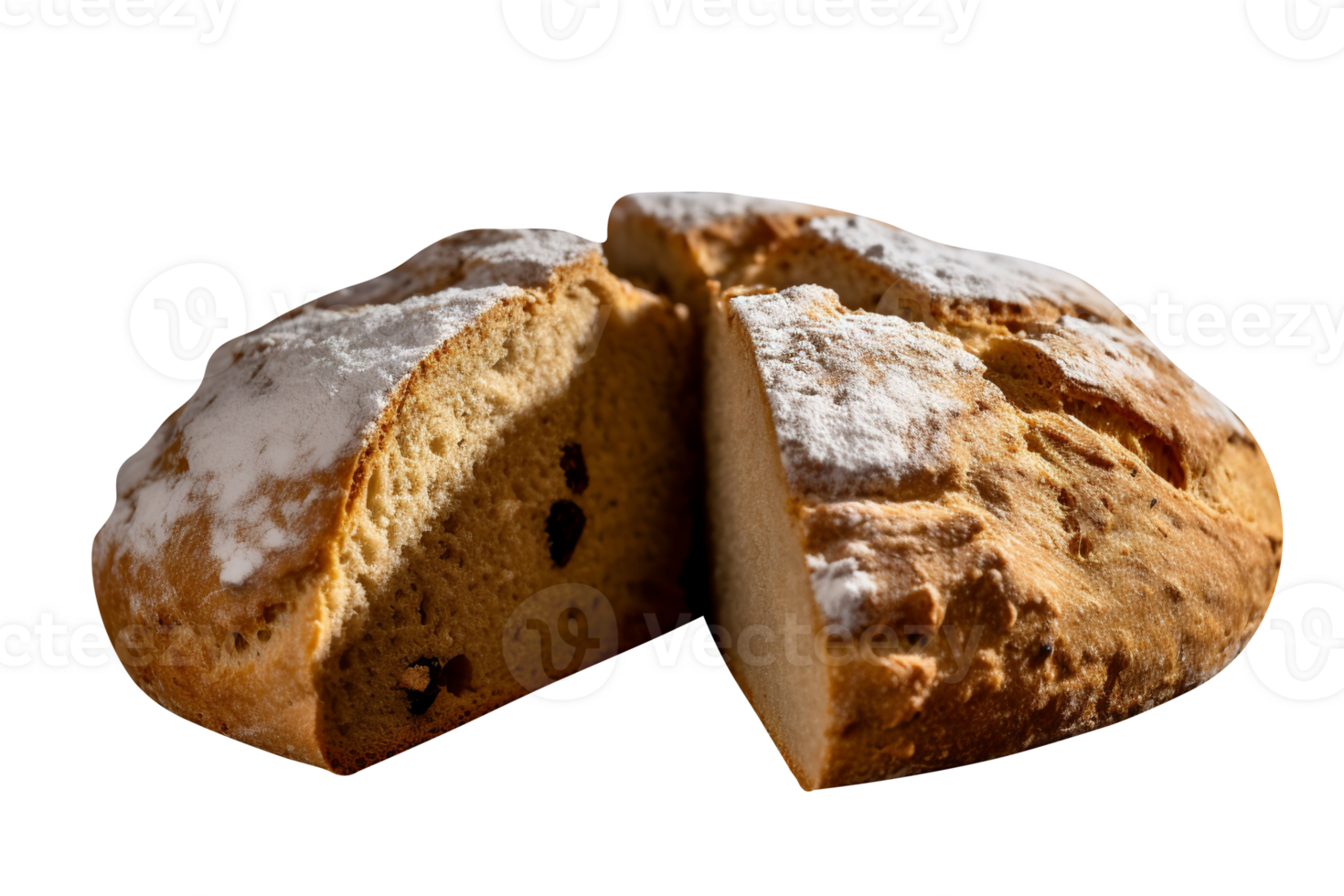 loaf of bread on transparent background png