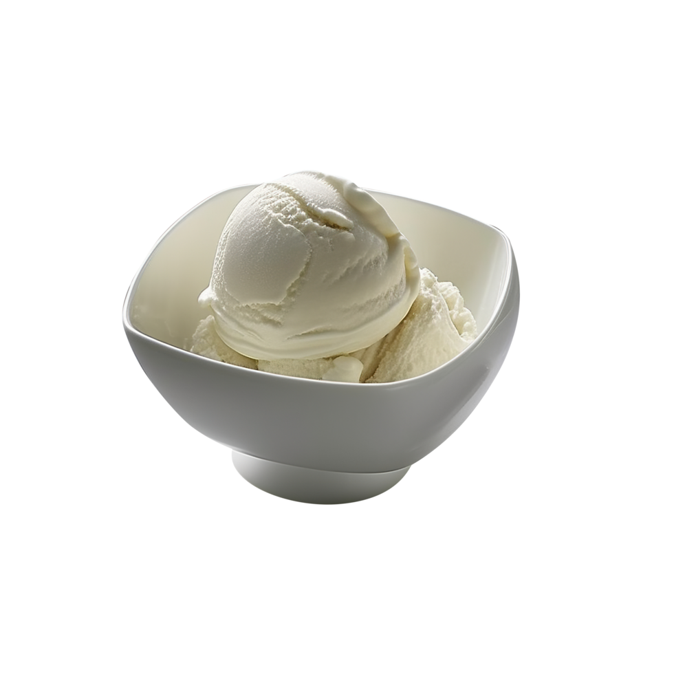 délicieux vanille la glace crème isolé sur transparent Contexte png