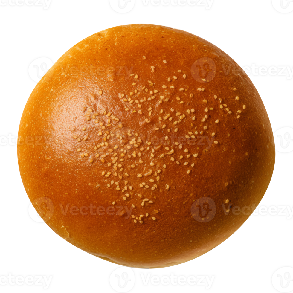 Freshly baked bread loaf on png background