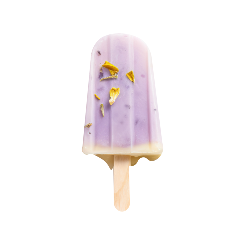 lecker Lavendel Eis am Stiel isoliert auf transparent Hintergrund png