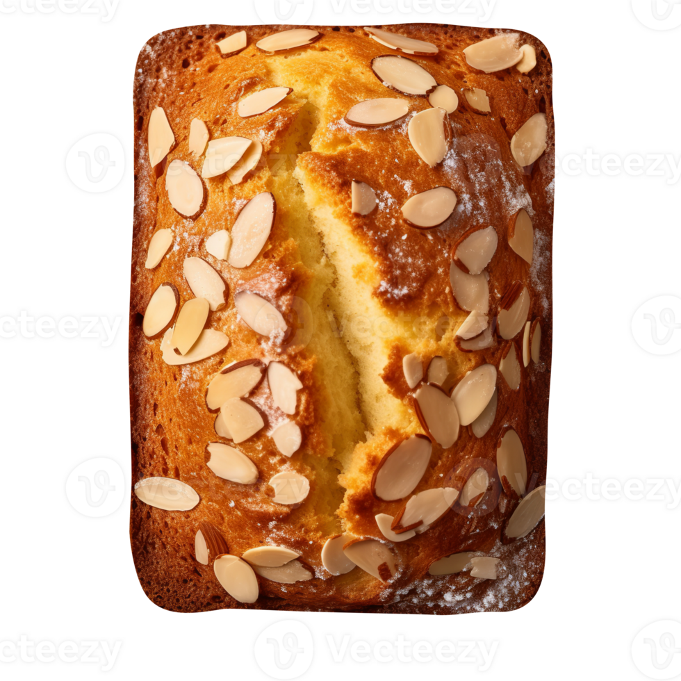 Freshly baked bread loaf on png background