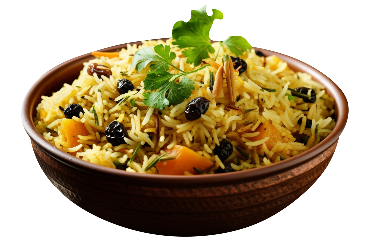 delicioso murmurar pulao aislado en transparente antecedentes png