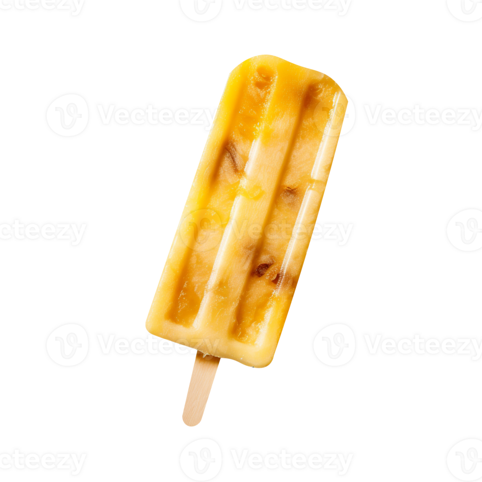 lecker Ananas Eis am Stiel isoliert auf transparent Hintergrund png