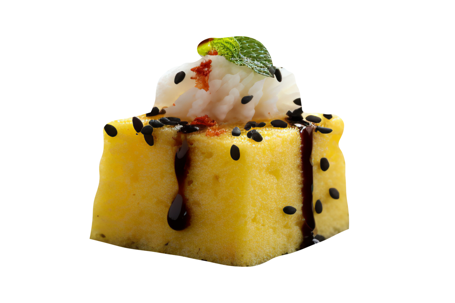 Gujarati Khaman Dhokla isolated on transparent background png