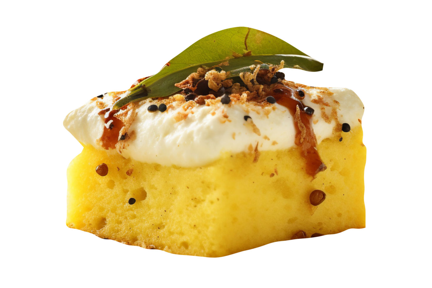 Gujarati Khaman Dhokla isolated on transparent background png