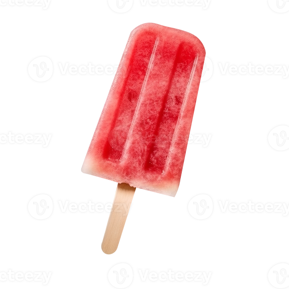 Tasty watermelon popsicle isolated on transparent background png